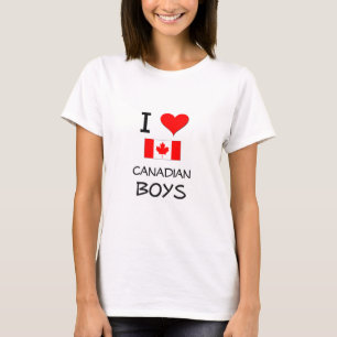I Liebe-Kanadier-Jungen T-Shirt