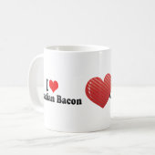 I Liebe-kanadischer Speck Kaffeetasse (Vorderseite Links)