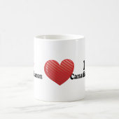 I Liebe-kanadischer Speck Kaffeetasse (Mittel)