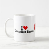 I Liebe-kanadischer Speck Kaffeetasse (Links)