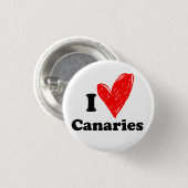 I Liebe Kanarische Inseln Button (Vorne & Hinten)