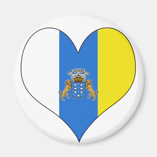 I Liebe Kanarische Inseln Magnet (Vorne)