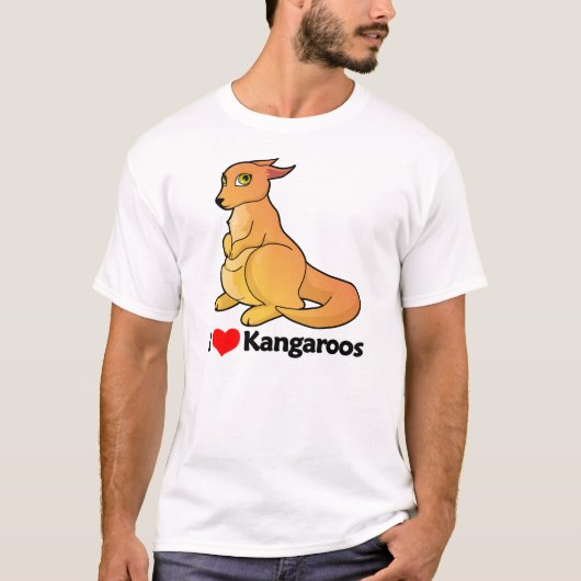 I Liebe-Kängurus T-Shirt (Vorderseite)
