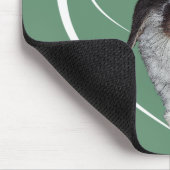 I Liebe Kaninchen Mousemat (grün) Mousepad (Ecke)