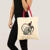 I Liebe-Kaninchen-Tasche Tragetasche (Vorderseite (Produkt))