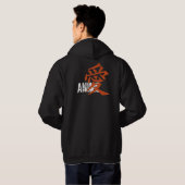 I Liebe (Kanji) Anime Hoodie (Schwarz voll)
