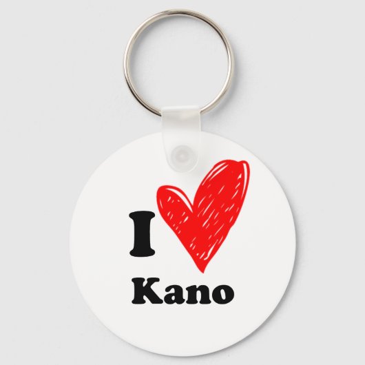 I Liebe Kano Schlüsselanhänger (Vorderseite)