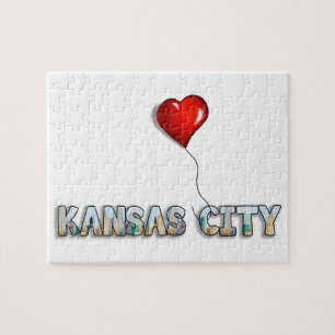 I Liebe Kansas City mit kcSkyline innerhalb der Puzzle