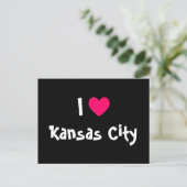 I Liebe Kansas City Postkarte (Stehend Vorderseite)