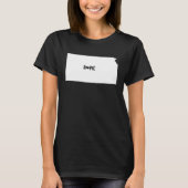 I Liebe Kansas Kansas Zuhause US Staatsstolz T-Shirt (Vorderseite)