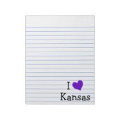 I Liebe Kansas Notizblock (Rotiert)