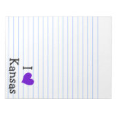 I Liebe Kansas Notizblock (Vorderseite)