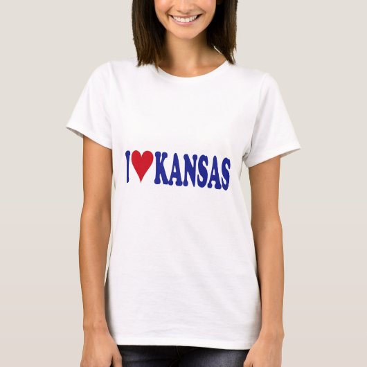 I Liebe Kansas T-Shirt (Vorderseite)