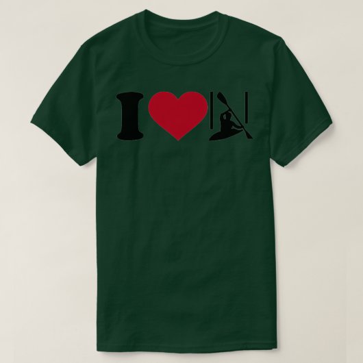 I Liebe Kanu Slalom 1 T-Shirt (Design vorne)