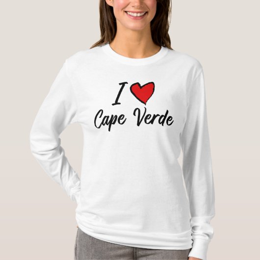 I Liebe Kap Verde Kind Herz T-Shirt (Vorderseite)