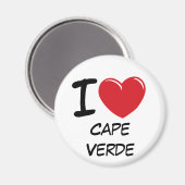 I Liebe Kap Verde Magnet (Vorderseite/Rückseite)