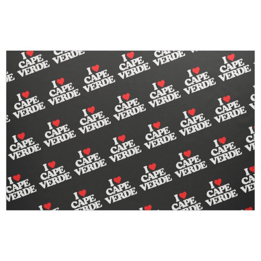 I LIEBE KAP-VERDE STOFF (Fat Quarter (45,7 x 55,9 cm))