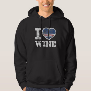 I Liebe Kap Verdean Wine Cabo Verde Herbstflagge Hoodie