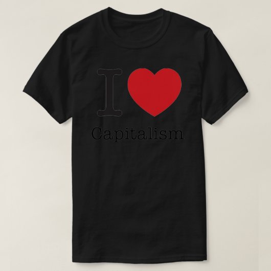 I Liebe Kapitalismus Essenzieller T - Shirt (Design vorne)