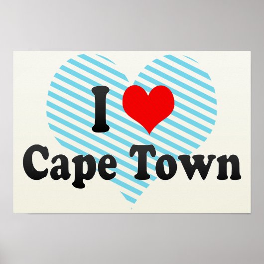 I Liebe Kapstadt, Südafrika Poster (Vorne)