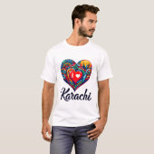 I Liebe Karachi T-Shirt (Vorne ganz)