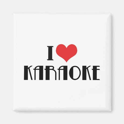 I Liebe Karaoke Magnet (Vorne)