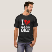 I Liebe Karaoke Singer Voice Coach Gesang T-Shirt (Vorne ganz)