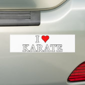 I Liebe-Karate-Autoaufkleber Autoaufkleber (Auf Auto)