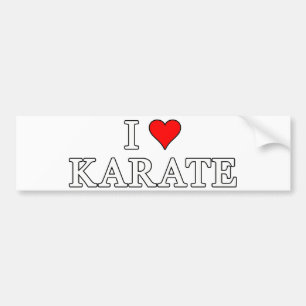 I Liebe-Karate-Autoaufkleber Autoaufkleber