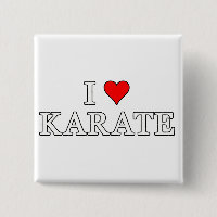 I Liebe-Karate-Knopf