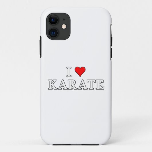 I Liebe Karate Phone Case (Rückseite)