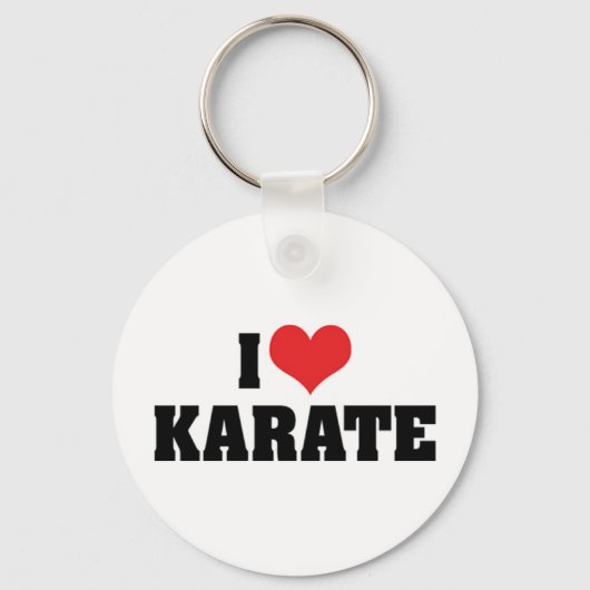 I Liebe Karate Schlüsselanhänger (Vorderseite)
