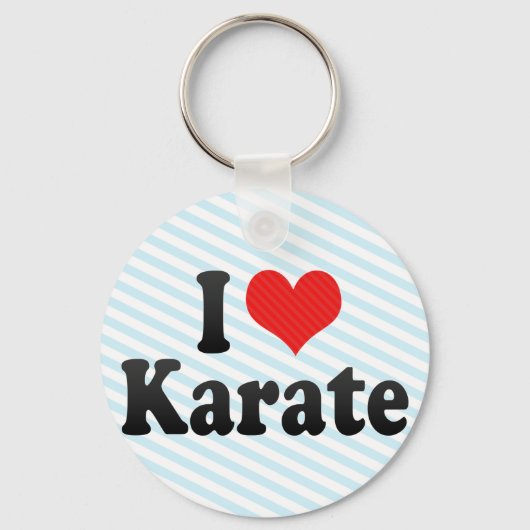 I Liebe Karate Schlüsselanhänger (Vorderseite)