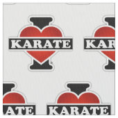 I Liebe-Karate Stoff (Nahaufnahme)