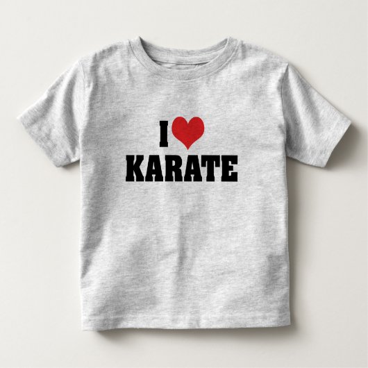 I Liebe Karate T - Shirt (Vorderseite)