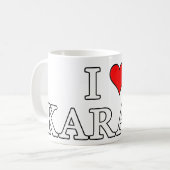 I Liebe Karate Tasse (Vorderseite Links)