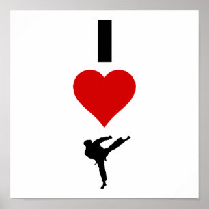 I Liebe-Karate (vertikal) Poster