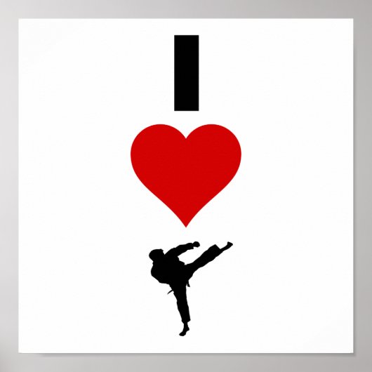 I Liebe Karate (Vertikal) Poster (Vorne)