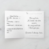 I Liebe kardieren Sie personalisierte romantische Karte (Innenseite)