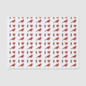 I LIEBE KARDINAL SEIDENPAPIER (Vorderseite)