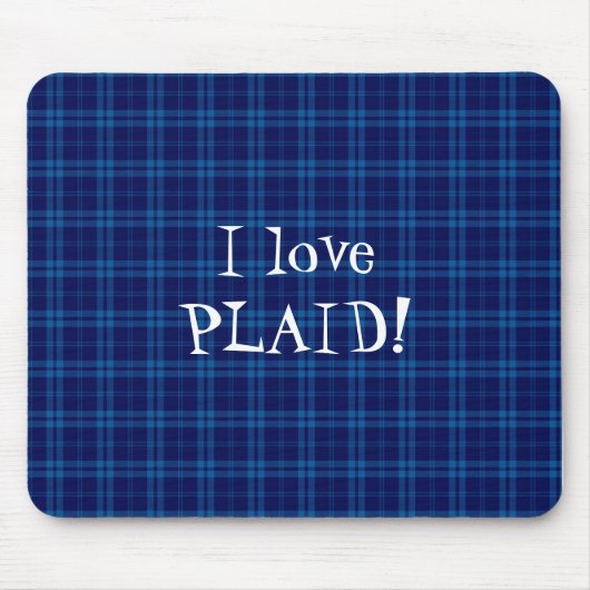 I Liebe Kariert - Royal Blue Mousepad (Vorne)