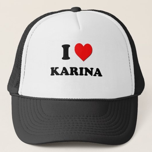 I Liebe Karina Truckerkappe (Vorderseite)