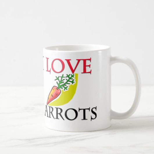 I Liebe-Karotten Kaffeetasse (Rechts)