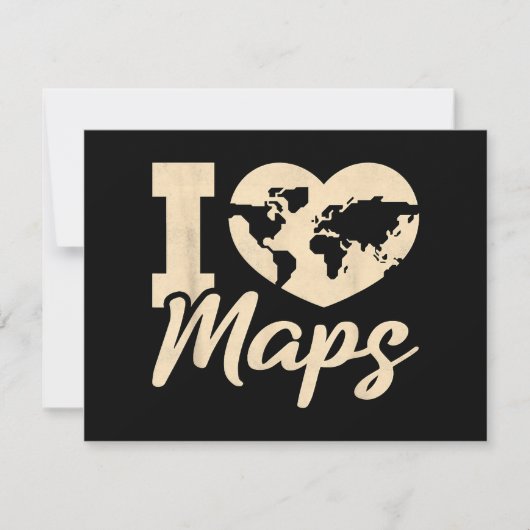 I Liebe Karten, Geografie (Vorderseite)