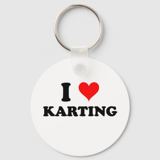 I Liebe Karting Schlüsselanhänger (Vorderseite)