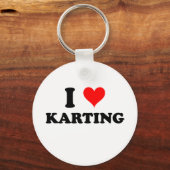 I Liebe Karting Schlüsselanhänger (Vorderseite)
