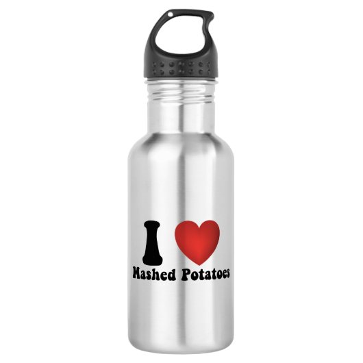 I Liebe Kartoffeln Kartoffeln Erntedank Abendessen Edelstahlflasche (Vorderseite)