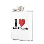 I Liebe Kartoffeln Kartoffeln Erntedank Abendessen Flachmann (Links)