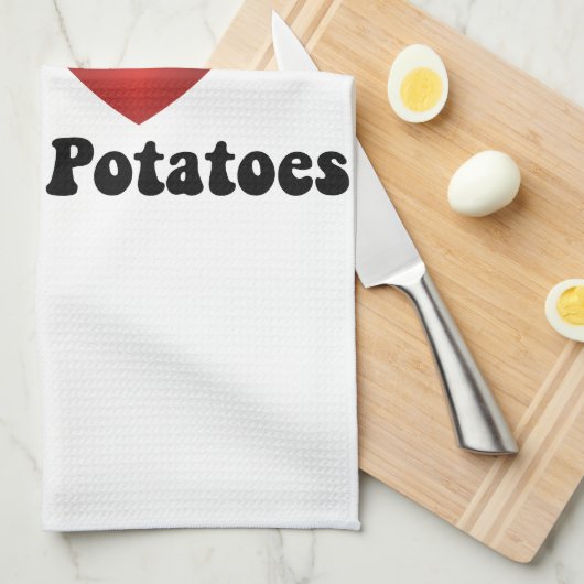 I Liebe Kartoffeln Kartoffeln Erntedank Abendessen Geschirrtuch (Viertel Falte)