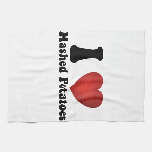 I Liebe Kartoffeln Kartoffeln Erntedank Abendessen Geschirrtuch (Horizontal)